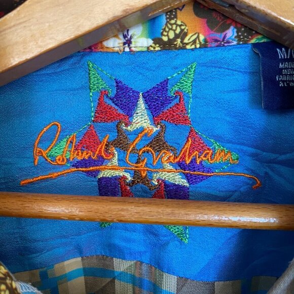 Men's Robert Graham Long Sleeve Button Down Dress Shirt - Picture 6 of 6